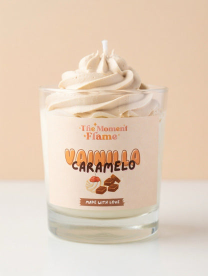 Vainilla y Caramelo - Vela Postre